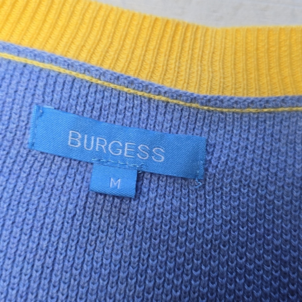 Burgess The" Bea "Seed Stitch Sweater | Blueberry Sunbeam - Size M - Picture 6 of 14